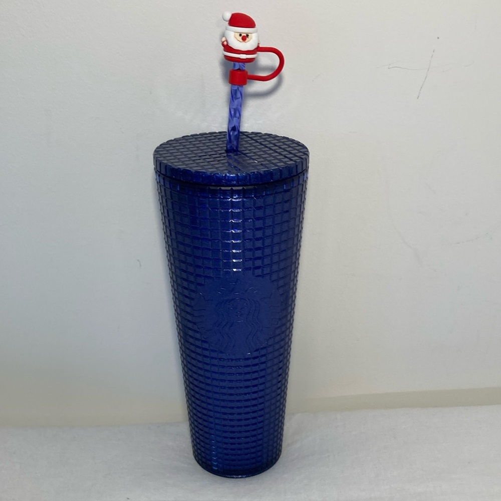 Starbucks textured tumbler travel glitter blue 2022